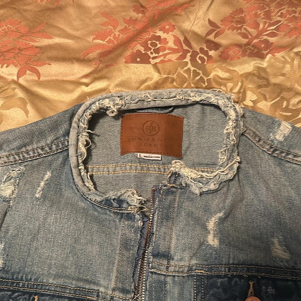 Distressed Denim Jacket - Picture 2 of 5